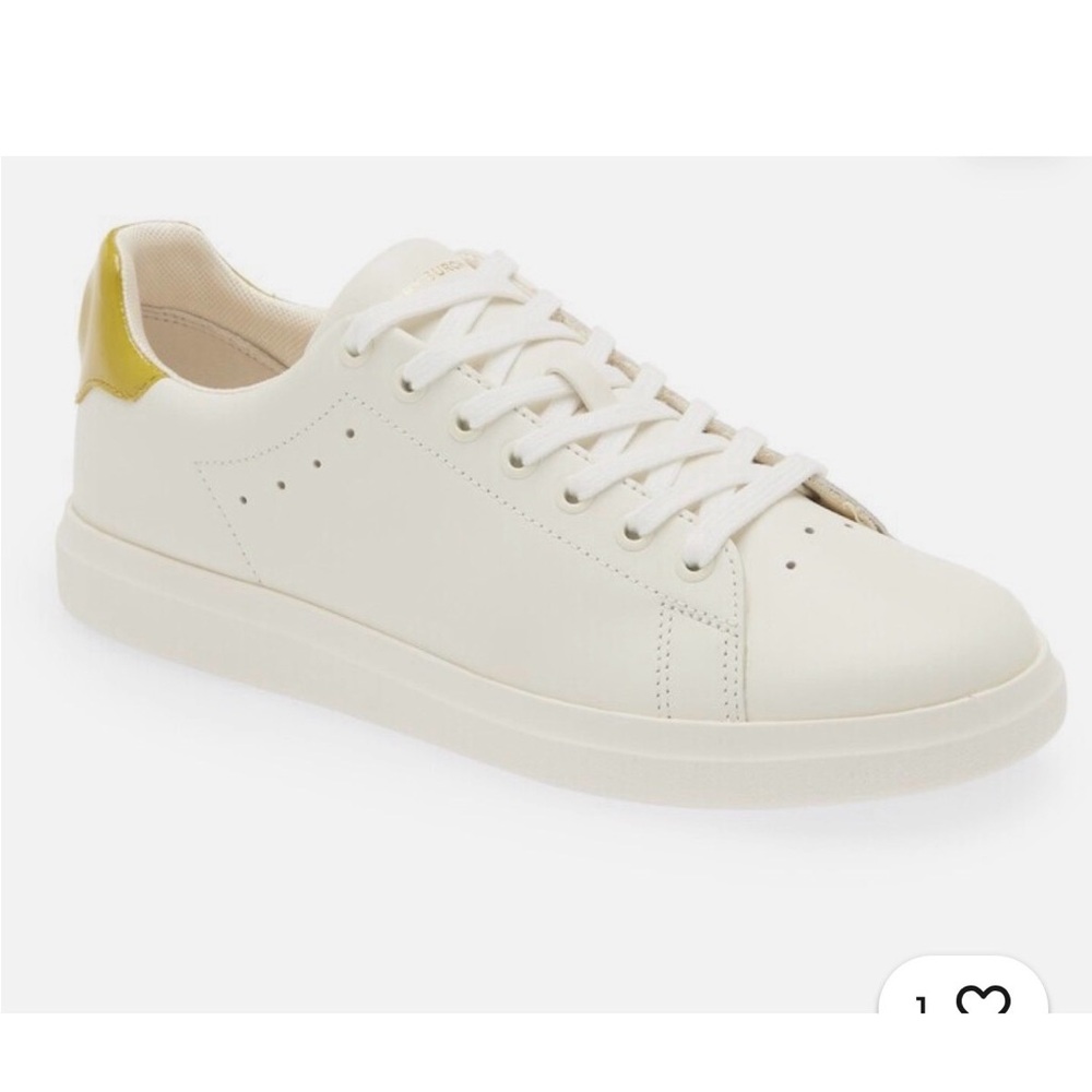 Tory Burch Cream and Gold Sneakers